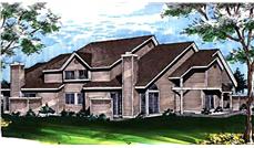 This image shows the Multi-Unit Style of this House Plan.