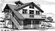 Front View to this house plan