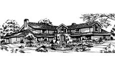 Luxury House Plans LS-B-05-85 rendering.