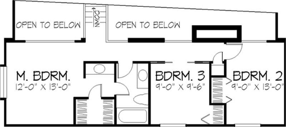 House Plan LS-B-510 Second Floor Plan