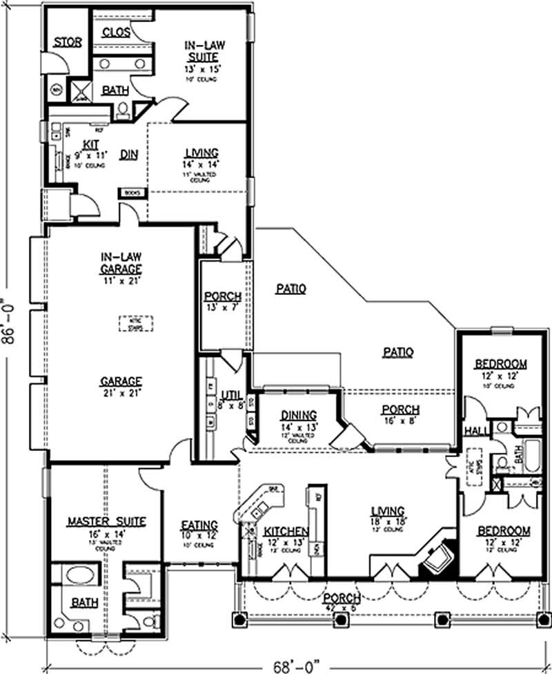 Country House Plan 1462173 4 Bedrm, 2464 Sq Ft Home