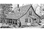 Front View of this house plan