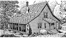 Front View of this house plan