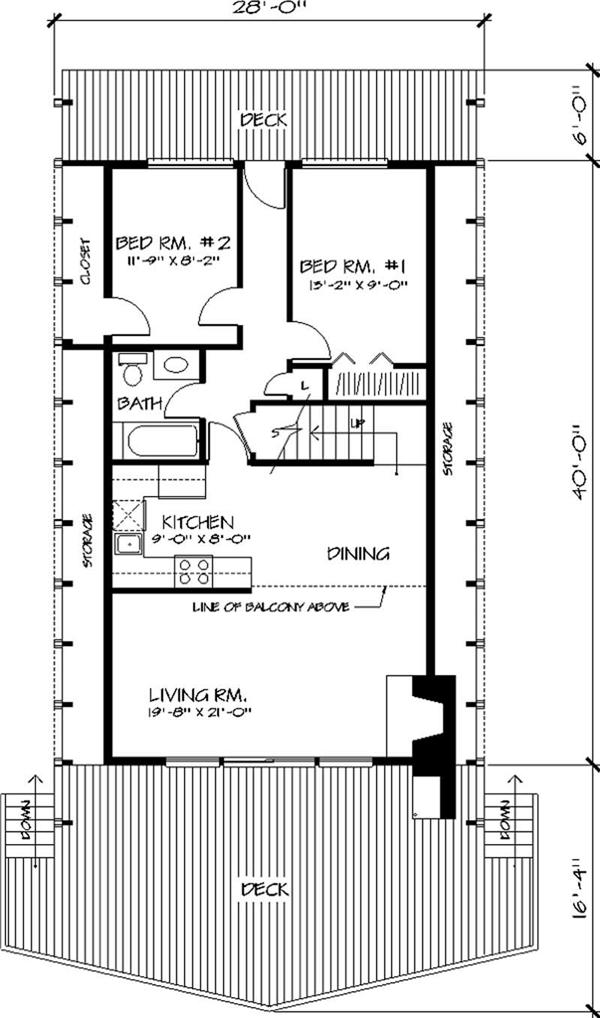 Home Plan : # 146-2565 Floor Plan First Story