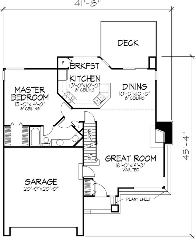 1 1/2 story, Craftsman House Plans Home Design LSB