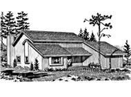 Front View of this house plan