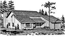 Front View of this house plan