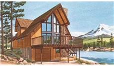 This is a colored photo of Vacation Houseplans LS-H-886-3.
