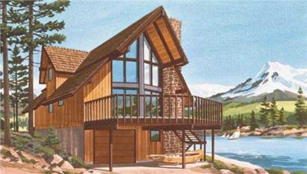 This is a colored photo of Vacation Houseplans LS-H-886-3.