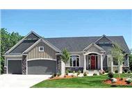 This is an artist's rendering of this particular Ranch House Plan
