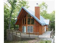 This is a colored rendering of A-Frame Home Plans LS-H-886-3A.