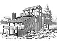 Front Elevation to house plan LS-H-936-1A