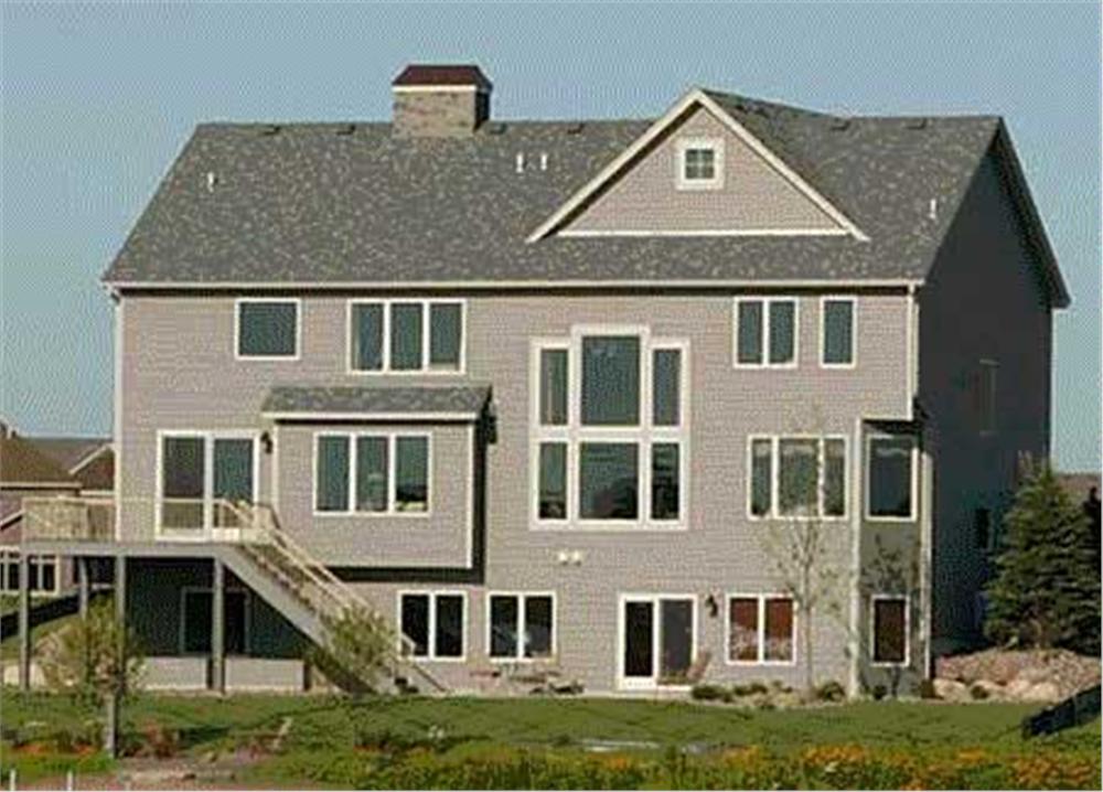 Home Plan Rear Elevation
