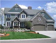 This is a color photo of these Craftsman Home Plans.