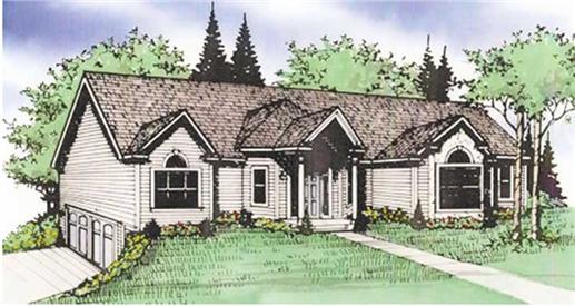 Color Rendering to this house plan