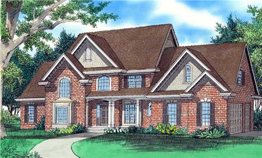 Color Rendering of this house plan