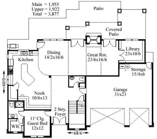 This image shows the living and dining areas.