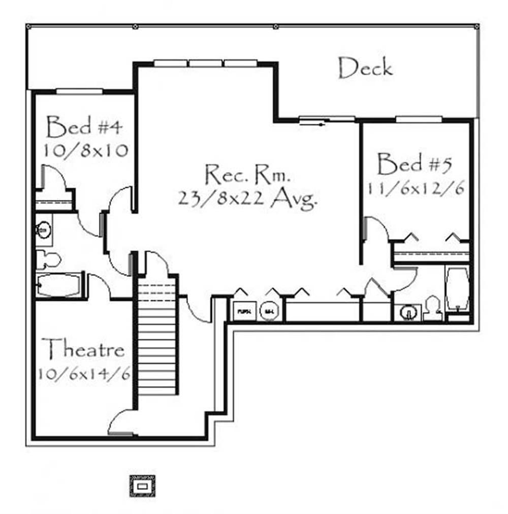 This image shows the rec. room and theater.