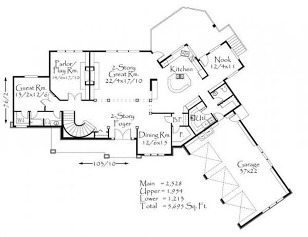This image shows the living and dining area.