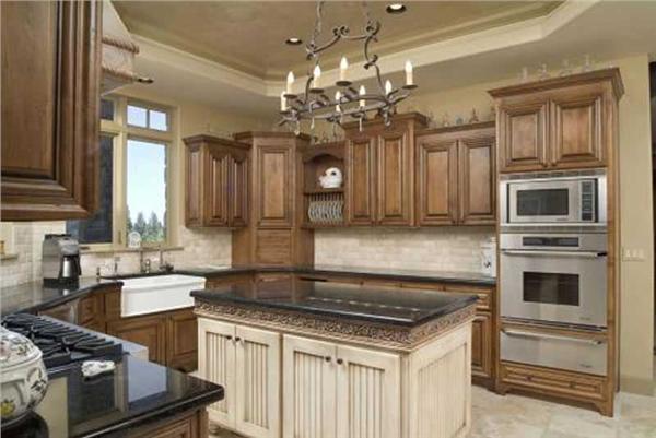 This image shows the kitchen area.