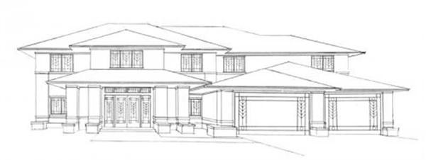 This image shows the praire style of the home.