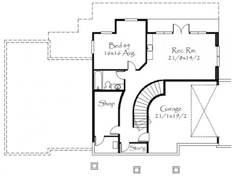 This image shows the rec. room and the shop.
