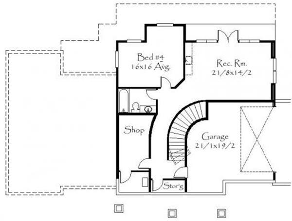 This image shows the rec. room and the shop.