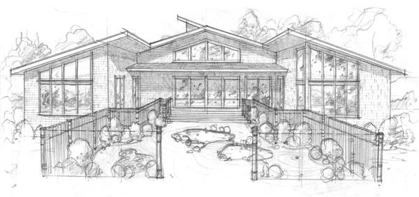 Home Plan Rear Elevation