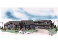 This is the front elevation for these Luxury House Plans.