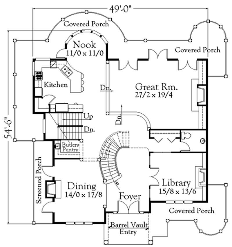 Main Elevation for ms4910