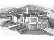 Prairie House Plans MSAP-4533G rendering.