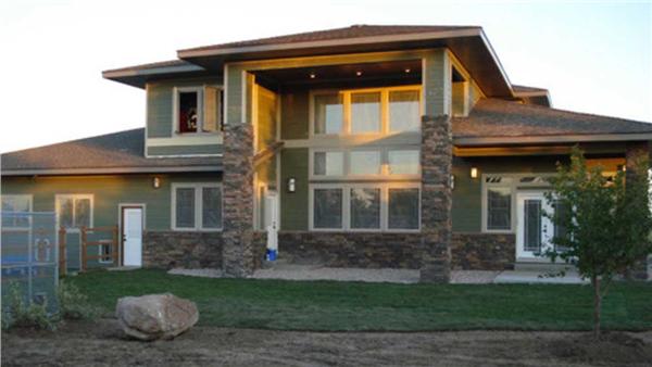Home Plan Rear Elevation