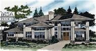 Modern House Plans msap-3855 color rendering.
