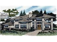 Modern House Plans msap-3855 color rendering.