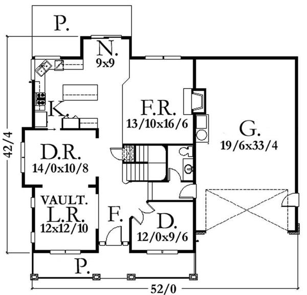 Main Elevation for ms2886