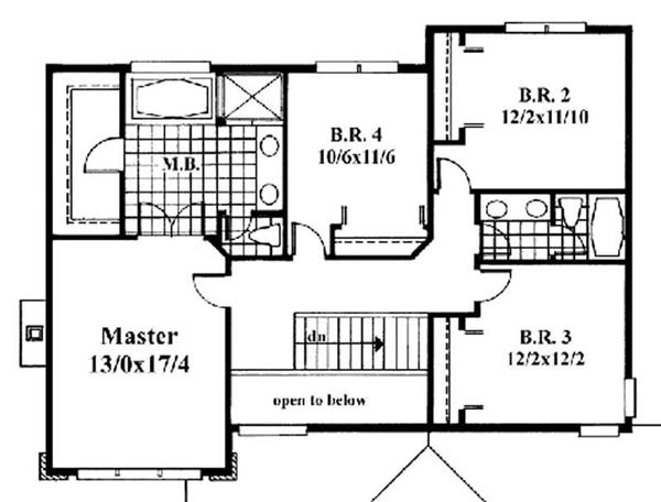 Upper Level Floor Plan