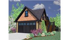 This is a computerized rendering for these Garage Plans.