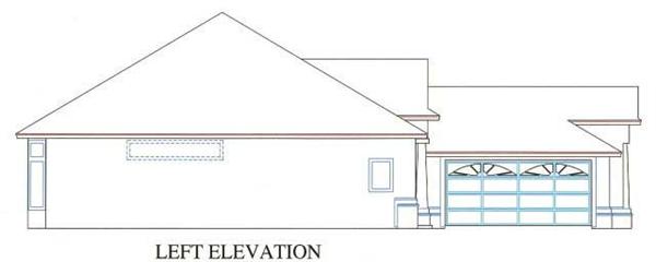 Home Plan Left Elevation