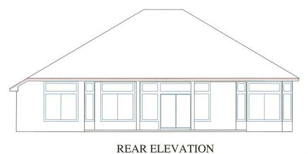 Home Plan Rear Elevation