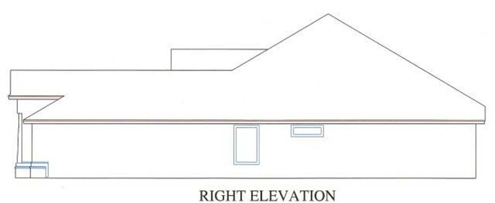 Home Plan Right Elevation