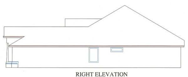 Home Plan Right Elevation