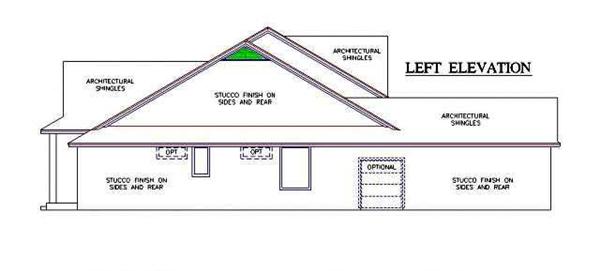 left elevation