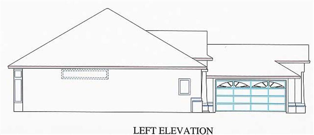 Home Plan Left Elevation