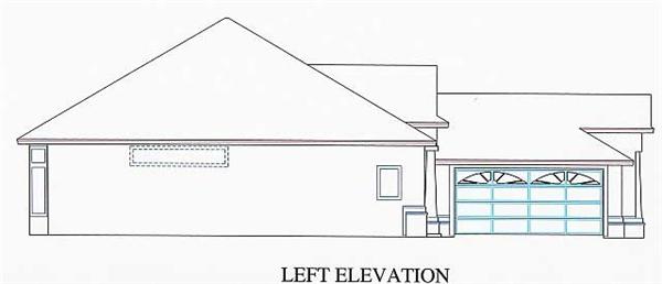 Home Plan Left Elevation