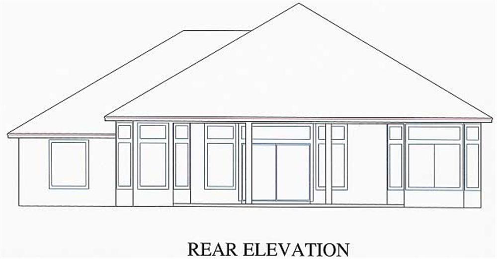 Home Plan Rear Elevation