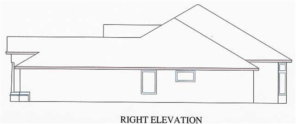 Home Plan Right Elevation