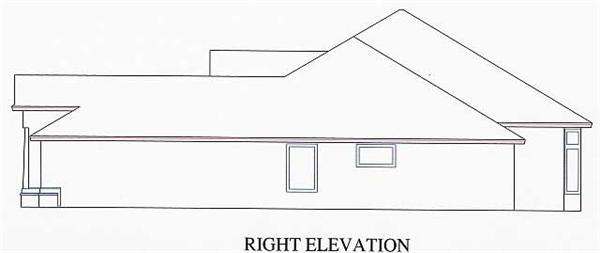 Home Plan Right Elevation