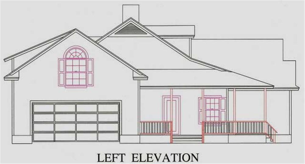 Home Plan Left Elevation