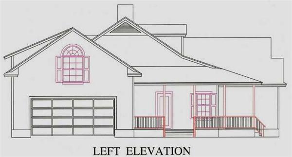 Home Plan Left Elevation