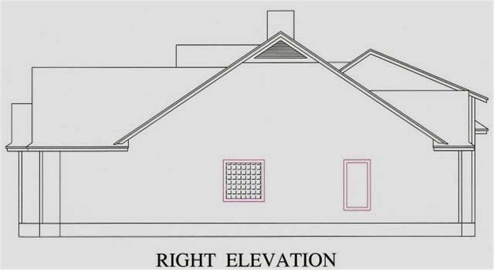 Home Plan Right Elevation